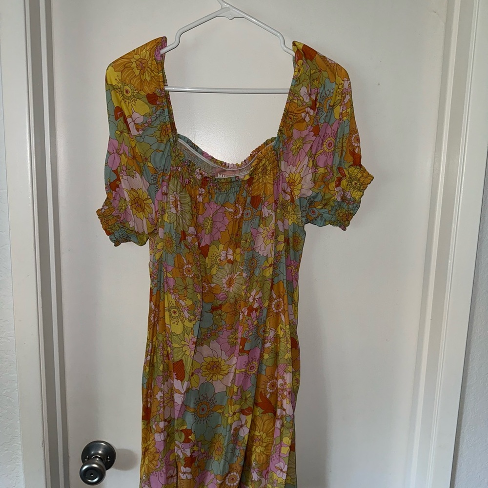 Show me your Mumu Annalynne mini dress in bloom